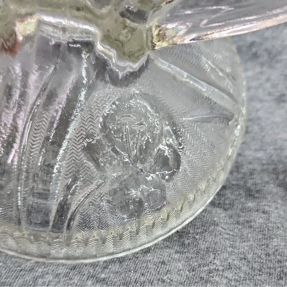 Jeannette Iris & Herringbone Glass Glass Lot Vintage Sherbets and Candle holders